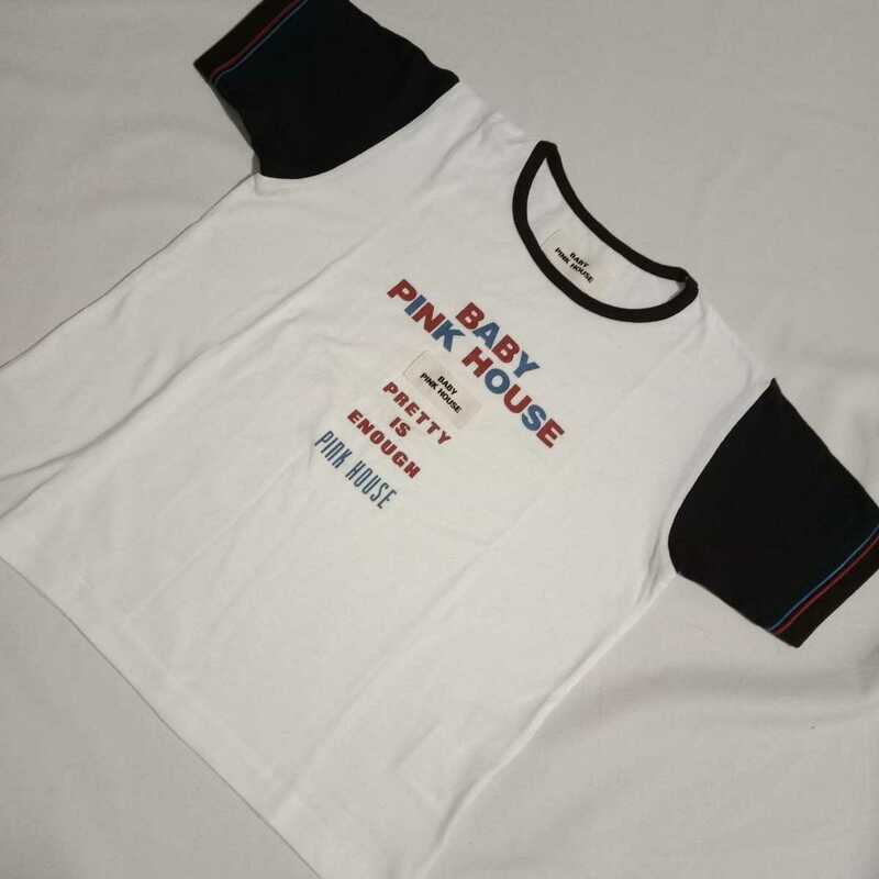【 新品 】 BPH ③★ ベビーピンクハウス Tシャツ 白 黒 カラフルロゴ ブラック PH KH ワールドロゴ 半袖Tシャツ PINK HOUSE