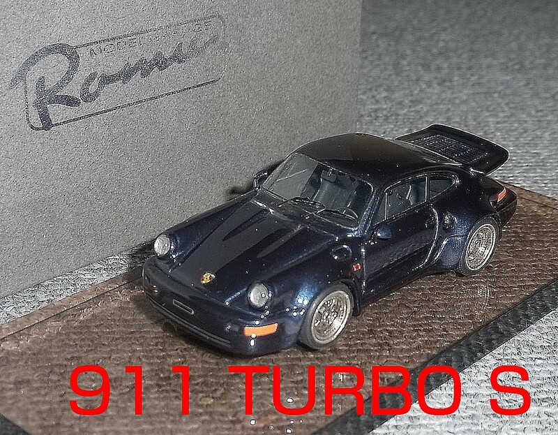MR collection 完成品 1/43 ポルシェ 911 Turbo S ブルメタ 1992 (964) PORSCHE ターボ light weight Geneva Motor Show 1992