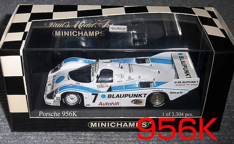 1/43 ポルシェ 956K BLAUPUNKT 7号車 ルトビク PORSCHE ヨースト Norisring 200 Miles 1986 Winner　JOEST