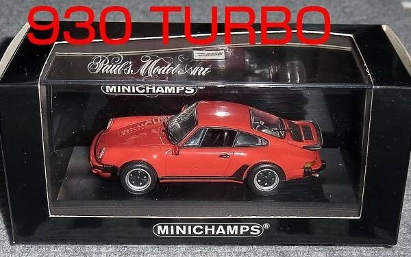 ゆうぱっく送料込 1/43 ポルシェ 911 (930) ターボ レッド 1977 PORSCHE