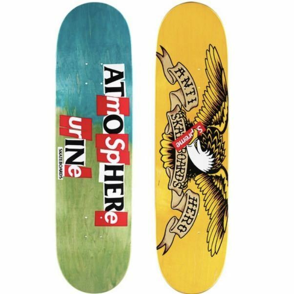 新品 国内正規品 20aw Supreme ANTIHERO Skateboard Multi Green スケートデッキ アンタイヒーロー スケボー box logo スケートボード 24ss