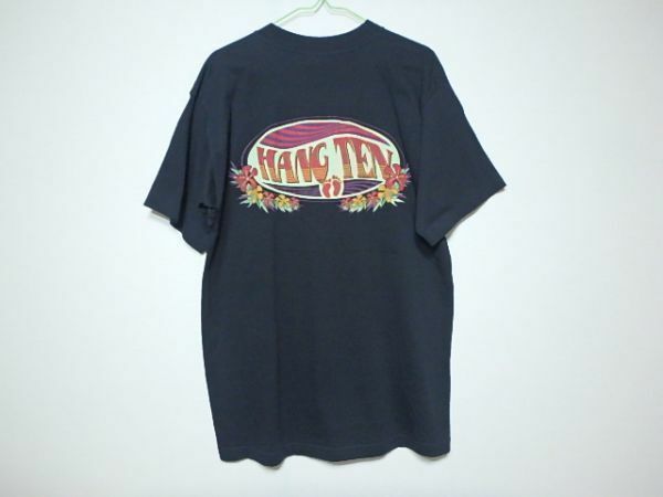 90's 希少 米製 ハンテン サーフ ハイビスカス Tシャツ L～XL