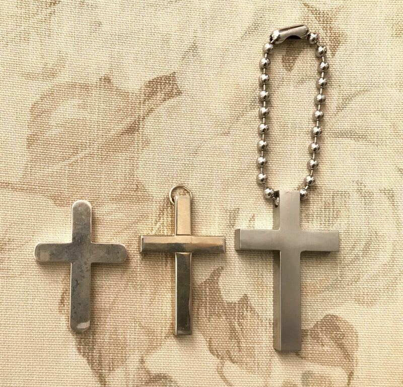 重厚 聖品 十字架 クロス CROSS 祈り お守り silver シルバー 銀製 925 スターリング ペンダント ネックレス トップ ヘッド キーホルダー