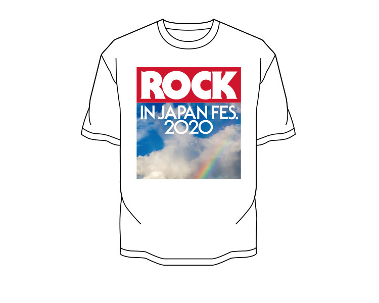 2020Tシャツ白（Ｍサイズ）／ROCK IN JAPAN 2020／ロックインジャパン2020