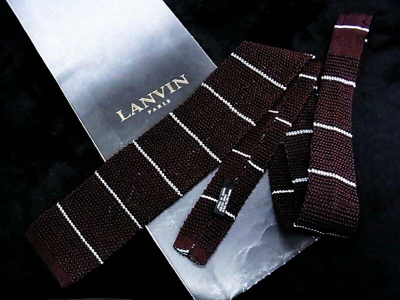 ★☆*:.*:【新品】3419 【ニットタイ】ランバン【LANVIN】ネクタイ