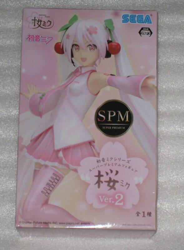 初音ミク　スーパープレミアムフィギュア　spm　桜ミク　Ver.2　セガ　SEGA　非売品
