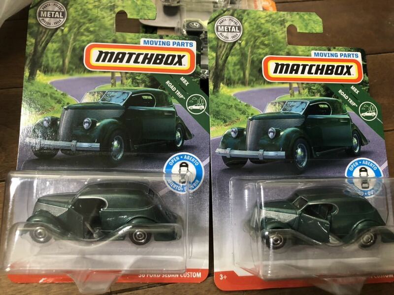 送料込2台セット MATCHBOX マッチボックス 36 FORD SEDAN CUSTOM セダン カスタム フォード hotwheels ホットウィール