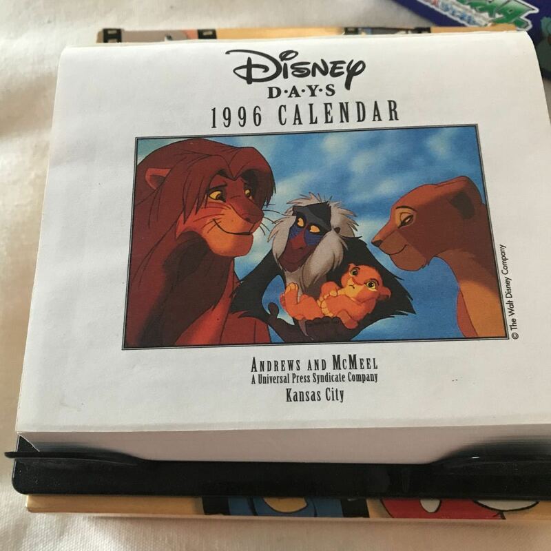 1996年度　Disney days Calendar ディズニー日めくりカレンダー
