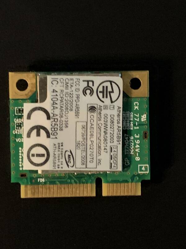 Sony PCG-2Q2N用　無線子機　Atheros AR5b91