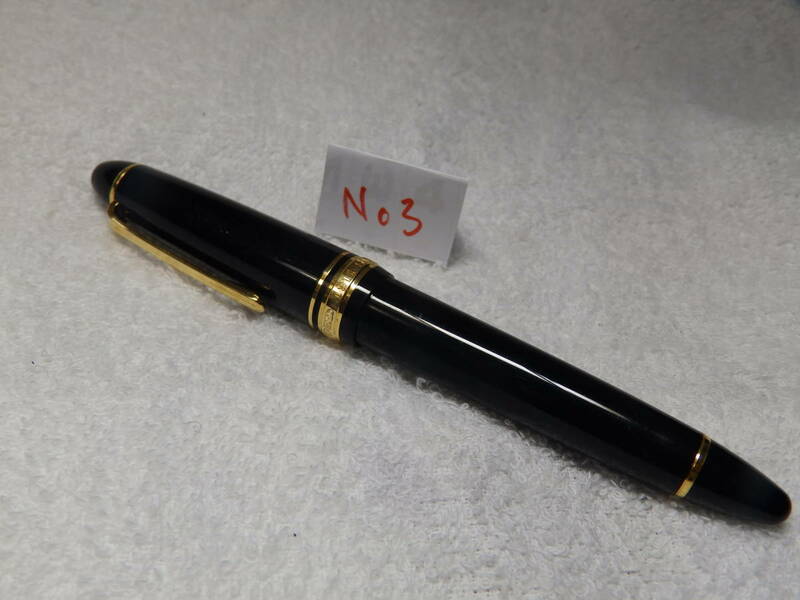 【値下げ交渉可】ビッグサイズ・黒色・SAILOR FOUNDED 1911 セーラー万年筆 H-MFペン先 21K 875 刻印有り・No3