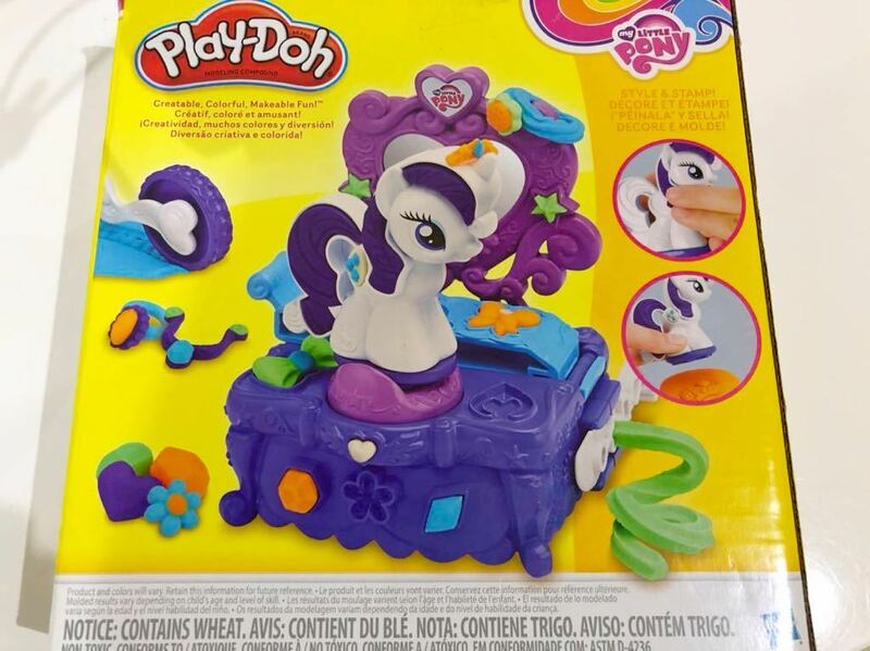 新品　Play-doh マイリトルポニー ラリティ スタイル & スピン セット 小麦ねんど