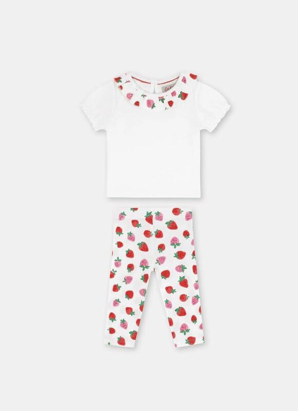 新品 キャスキッドソン いちご セットアップ レギンス Tシャツ 9～12ヶ月 女の子 ベビー