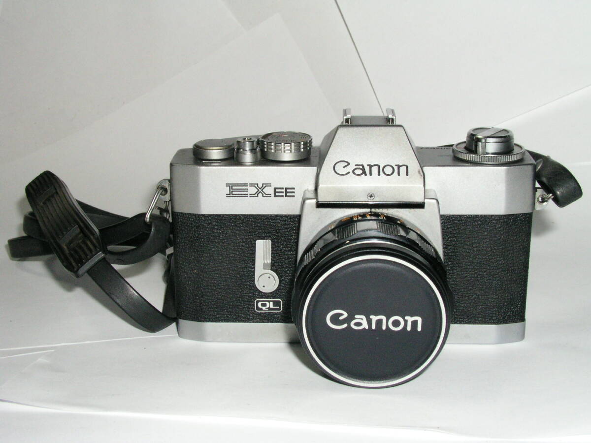 8634★★ Canon EX EE、シャッタースピード優先式の開放測光TTL・AE機、前玉交換式35mm一眼レフカメラ、1969年発売 ★27