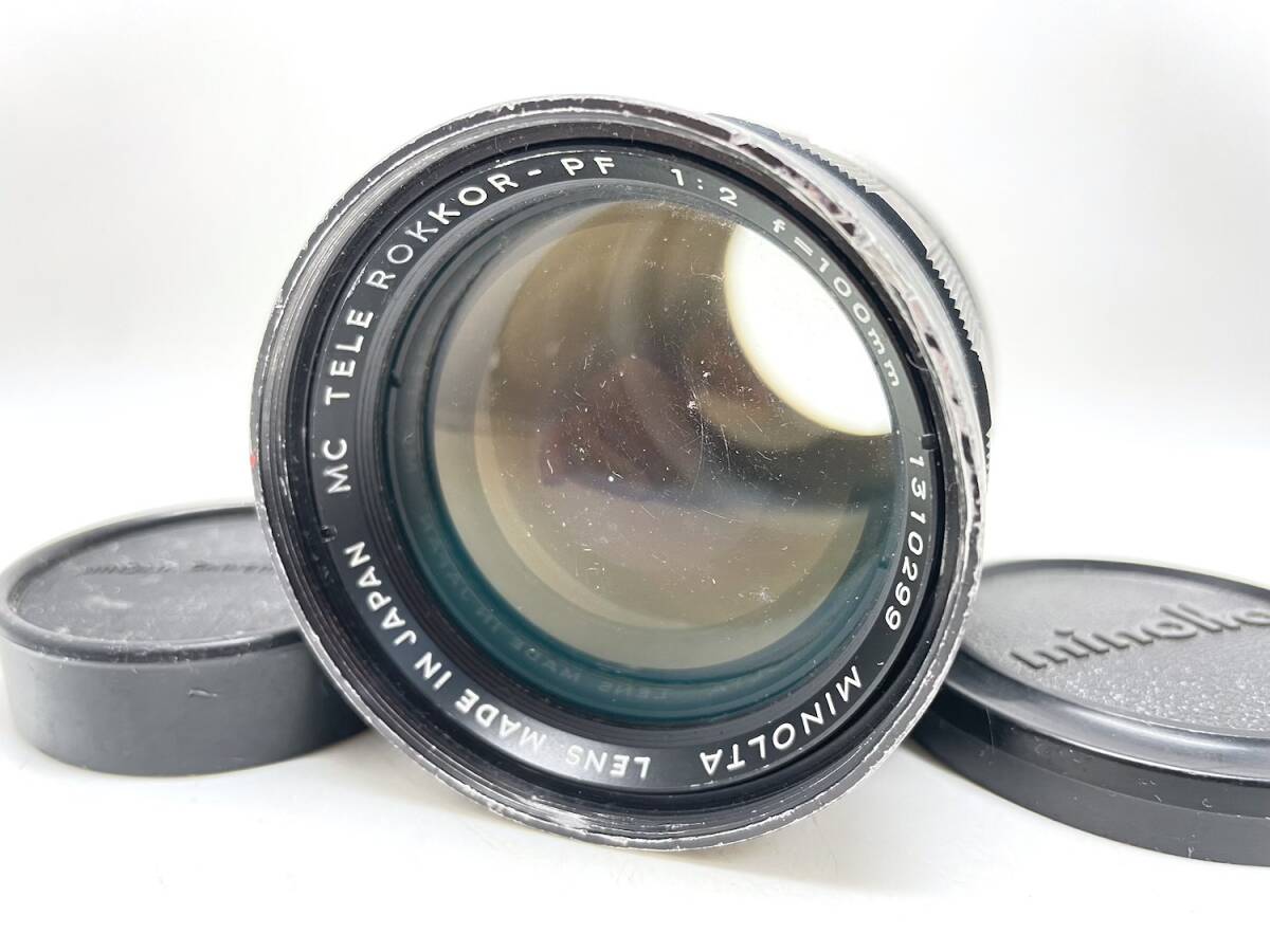 21439●MINOLTA MC TELE ROKKOR-PF 1:2 f=100mm