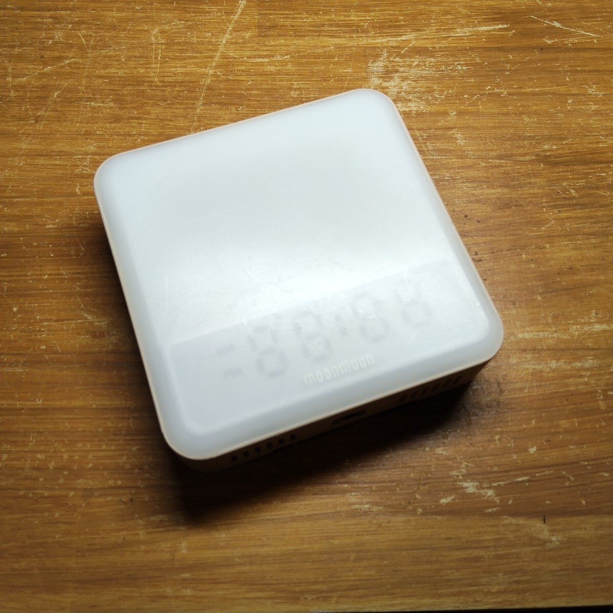 [ジャンク] moonmoon TOTONOE LIGHT Ivory トトノエライト アイボリー 光 目覚まし時計