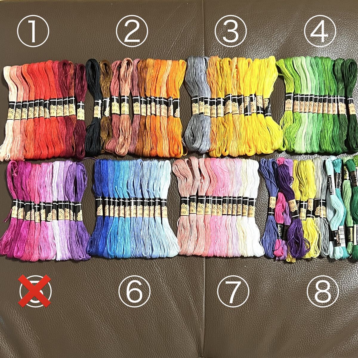 クロスステッチ糸、刺繍糸