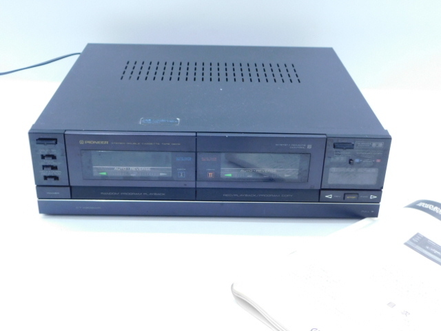 ★小1910 パイオニア CT-X909WR カセットデッキ ステレオカセットテープデッキ PIONEER 取扱説明書 72512032