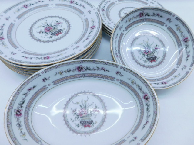 ★小1936 LAKLAIN BONE CHINA 皿 まとめて プレート 小皿 中皿 大皿 深皿 食器 32512131