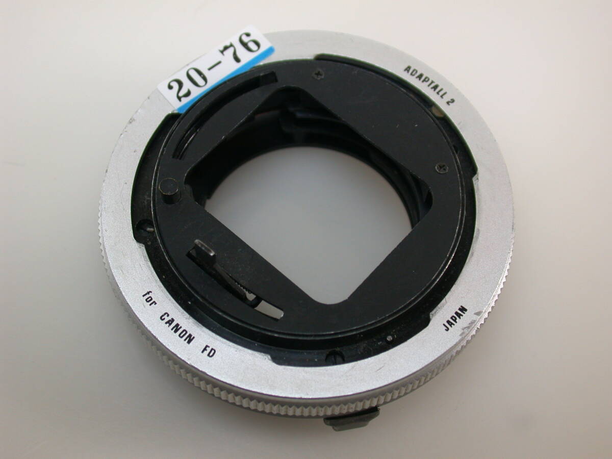 キャノンFD タムロン マウントアダプター 20-76