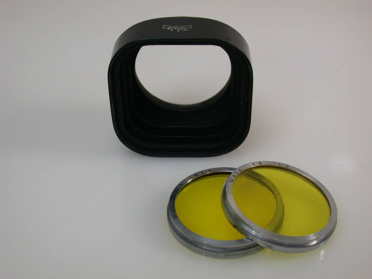 即決 ワルツ 2眼レフ用 レバーロック式レンズフード 口径35.5mm（レンズ外径）Y2 2枚付き