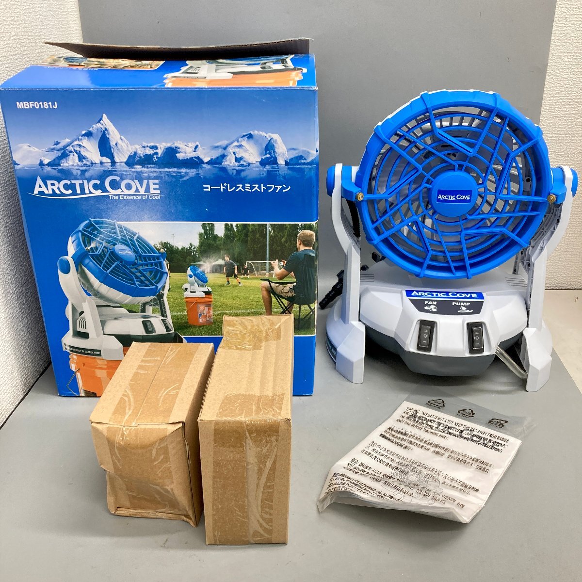 ◆◇[10] Arctic Core コードレスミストファン MBF0181J 未使用 アウトドア キャンプ 07/120410ｍ◇◆