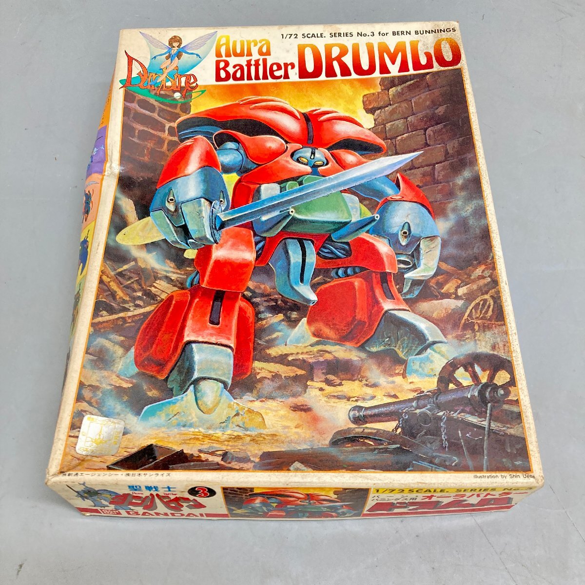 ◆◇[13] バンダイ 聖戦士ダンバイン 1/72 オーラバトラー ドラムロ バーン・バニングス用 プラモデル 未組み立て 07/121713ｍ◇◆