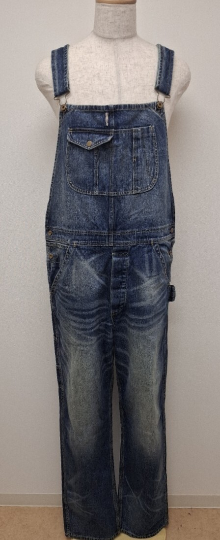 【貴重】RRL DOUBLERL Ralph Lauren MANHATTAN N.Y. ヴィンテージ オーバーオール 古着 デニム ダブルアールエル ラルフローレン