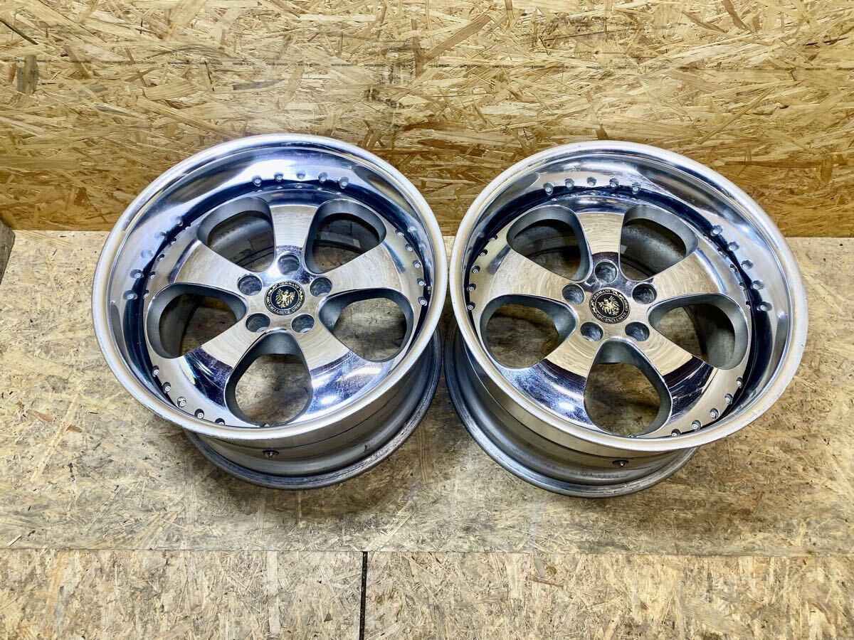 ENKEI ABC exclusive エクスクルーシブ 18インチ 11J ET9 114.3 5穴 深リム メッキ VIP 車高短JZX100 90 110 クレスタ チェイサー クラウン