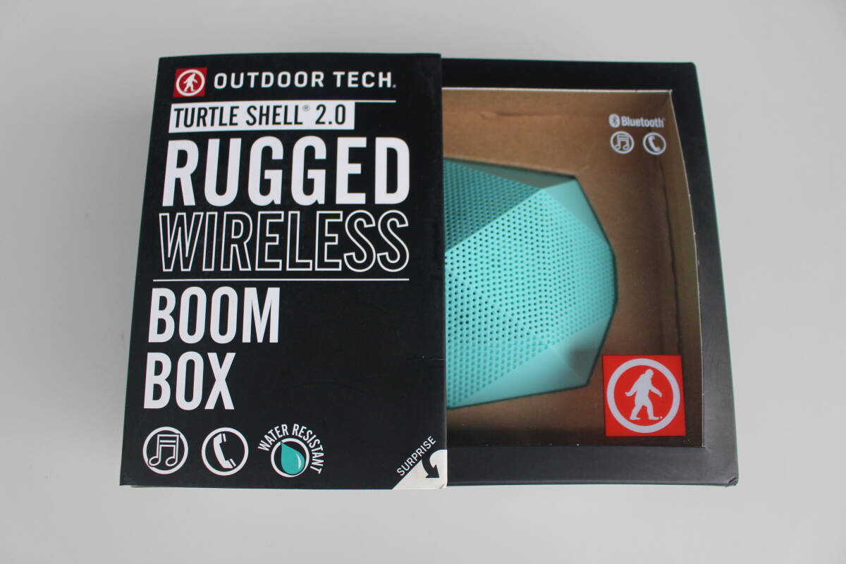 ③　OUTDOOR TECH アウトドアテック タートルシェル2.0 ポータブルスピーカー シーフォーム OT1800-SF　動作未確認　倉庫保管品
