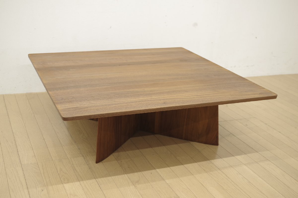 Time＆Style タイムアンドスタイル ロータス センターテーブル ローテーブル 幅110cm ウォールナット無垢 シンプル ナチュラル