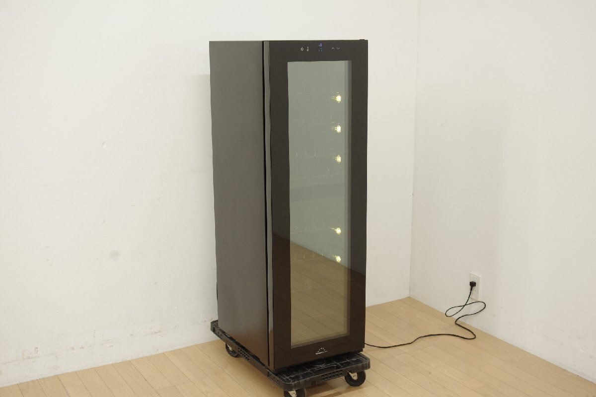 フォレスタージャパン ワインセラー FJN-105G 2温度帯 34本収納 107L 右開き 2018年製 酒 ワイン 焼酎 日本酒 ホームセラー LED照明