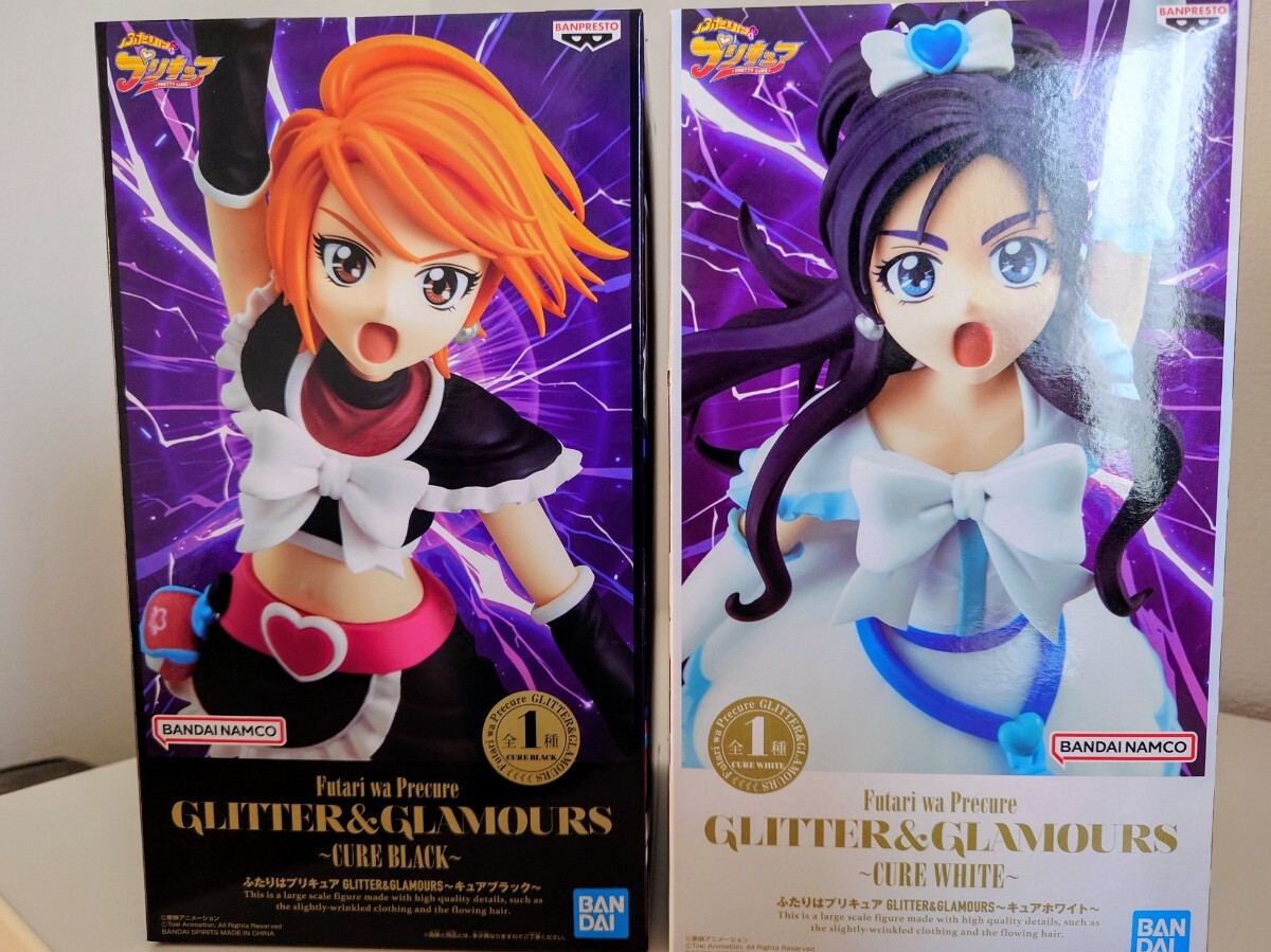 【新品・未開封発送】『ふたりはプリキュア』 GLITTER＆GLAMOURS キュアホワイト＆キュアブラック　フィギュアセット