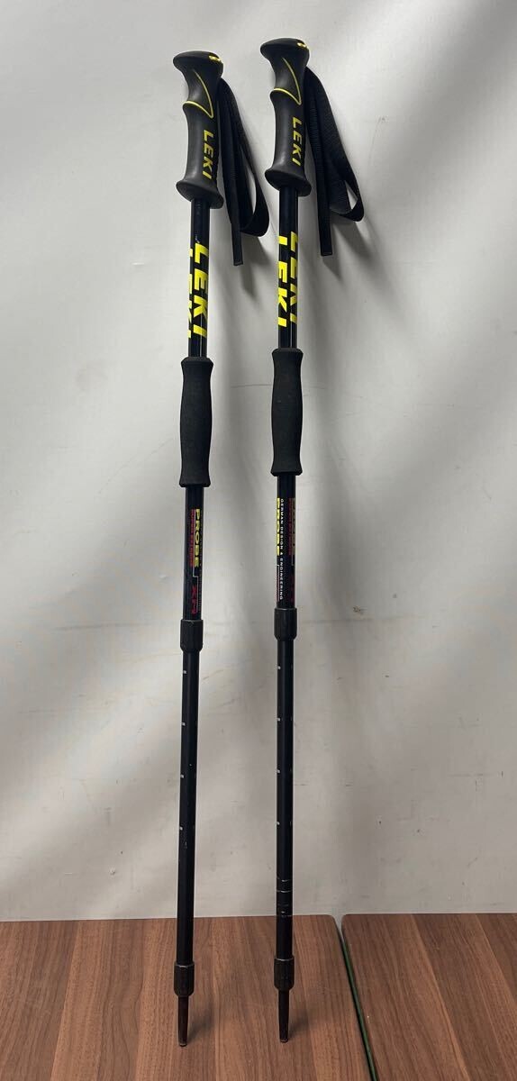 「2FA55」LEKI PROBE SUPER EXTREME XM トレッキングポール　登山　150cm（251008）