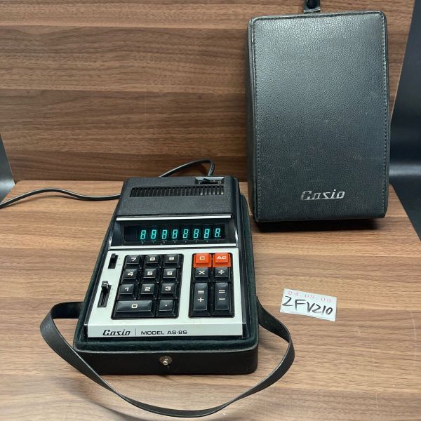 「2FV210」動作品　状態良好　CASIO　カシオ　AS-8S電卓　当時物　昭和レトロ　希少（240803）