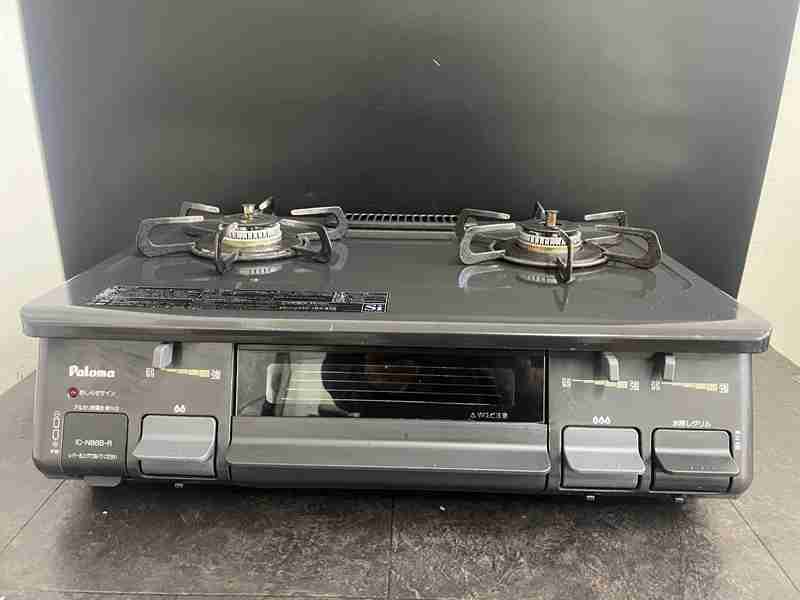 CT12950　　パロマ　2017年製　都市ガスIC-N86B-R ガステーブル