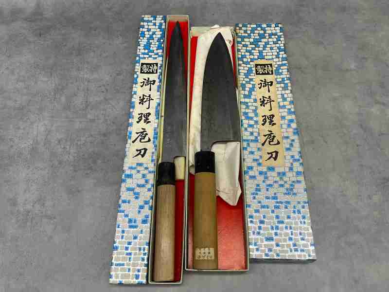 W5157　堺一文字？　包丁　刺身包丁　出刃　2本まとめ