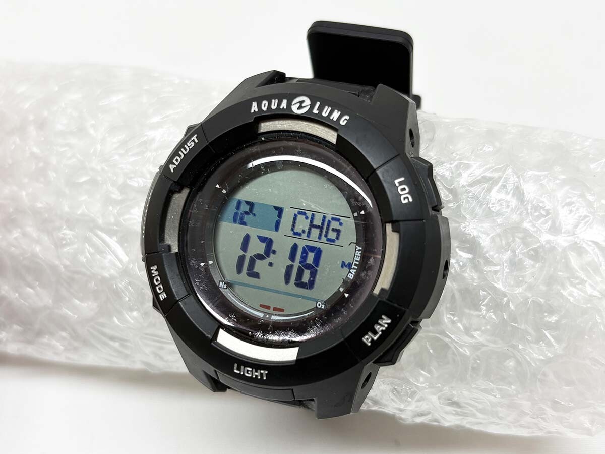 ★使用9本 AQUALUNG アクアラング カルム プラス Kalm Plus+ 画面保護付き ダイコン ダイブコンピューター ダイビング 12KP6K