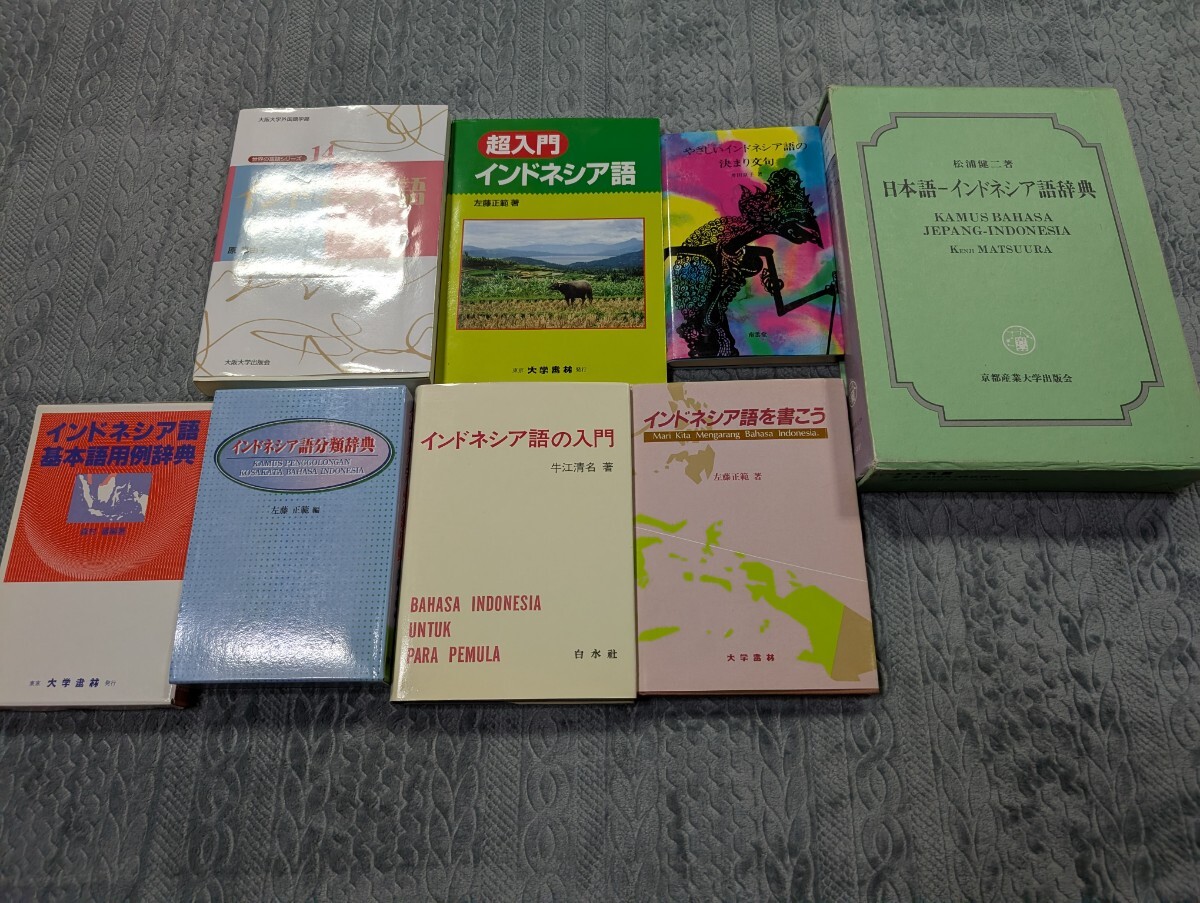 インドネシア語 古本 セット 辞典 事典 文法 発音 作文 入門 会話 解釈 用例 白水社 大学書林 丸善 対訳 語法 訳注 語学 言語 インドネシア