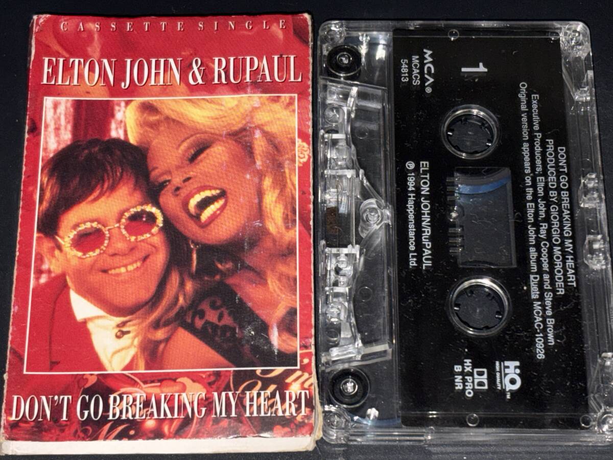 Elton John & Rupaul / Don't Go Breaking My Heart 輸入カセットテープ