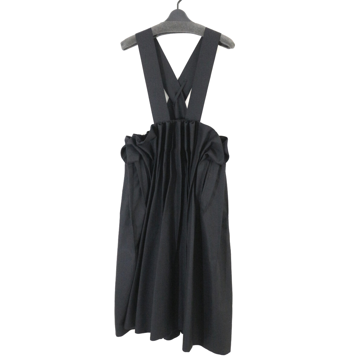 noir kei ninomiya 21SS ウールギャバジンボンディングプリーツジャンパースカート S AD2020 3G-A003 ノワールケイニノミヤ