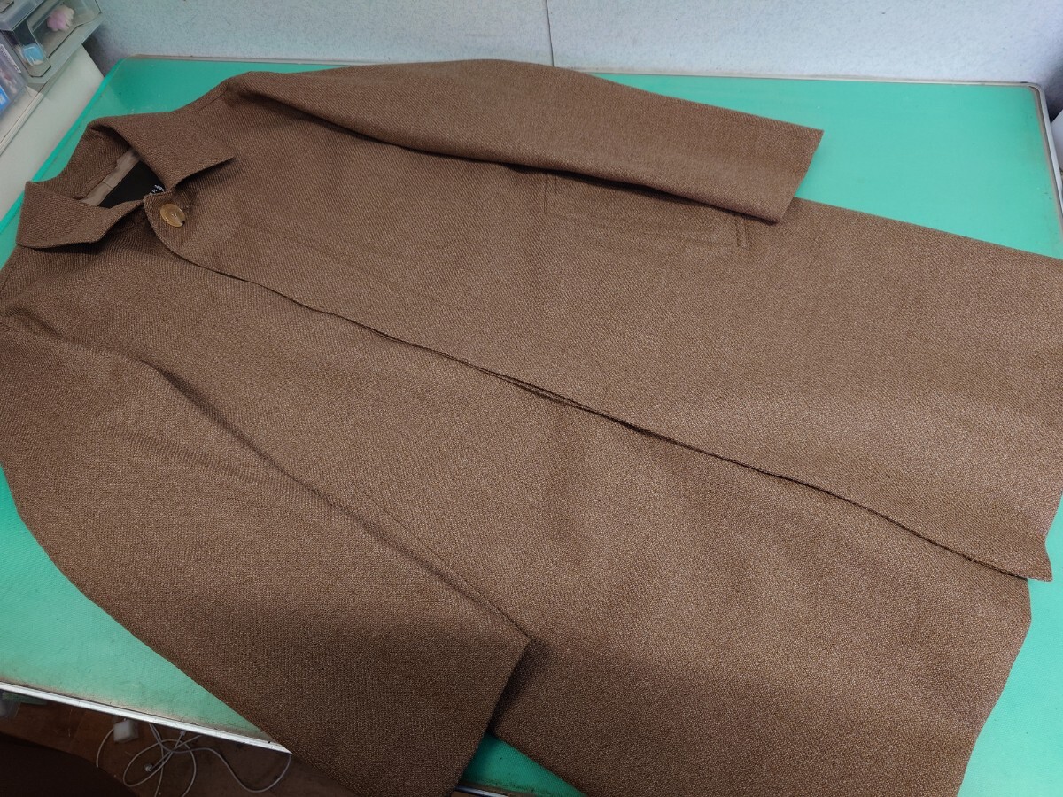 ● MACKINTOSH LONDON マッキントッシュ ロンドン G1B08-600-55 サイズ40 ブラウン コート 毛99％ 絹1％ 三陽商会 日本製 美品 ④