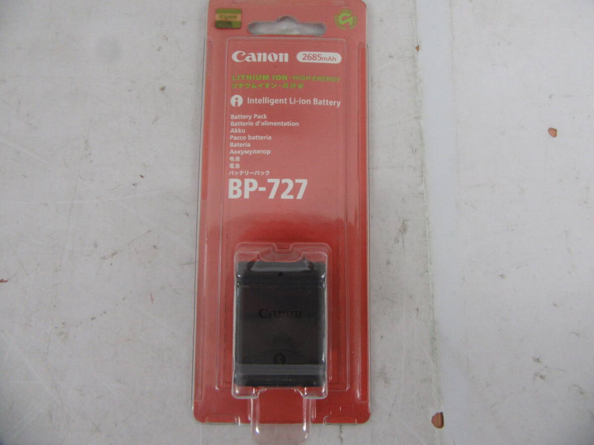 即決/新品未使用/送料無料/CANON キヤノン/バッテリーパック/BP-727/在庫処分/業者歓迎