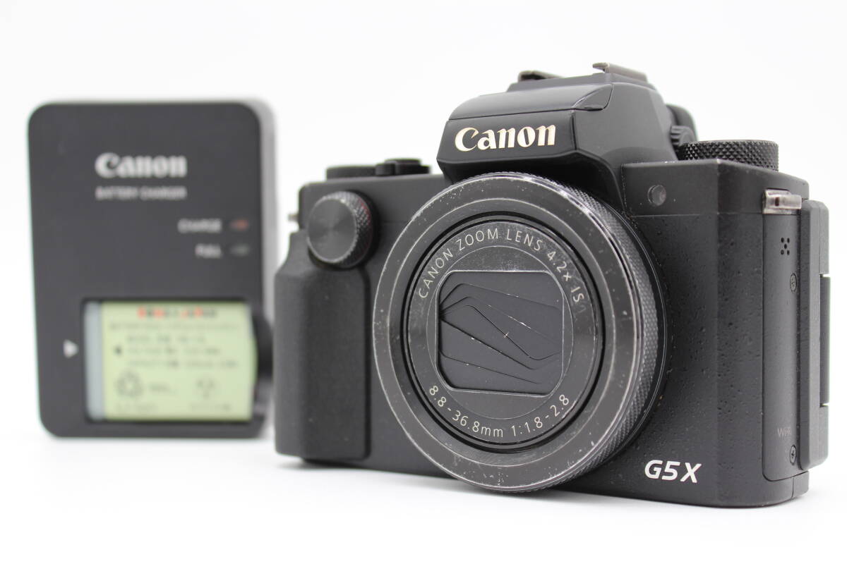 ★動作確認済み★Canon PowerShot G5X PC2263 ブラック バッテリー,充電器付き キヤノン パワーショット #244