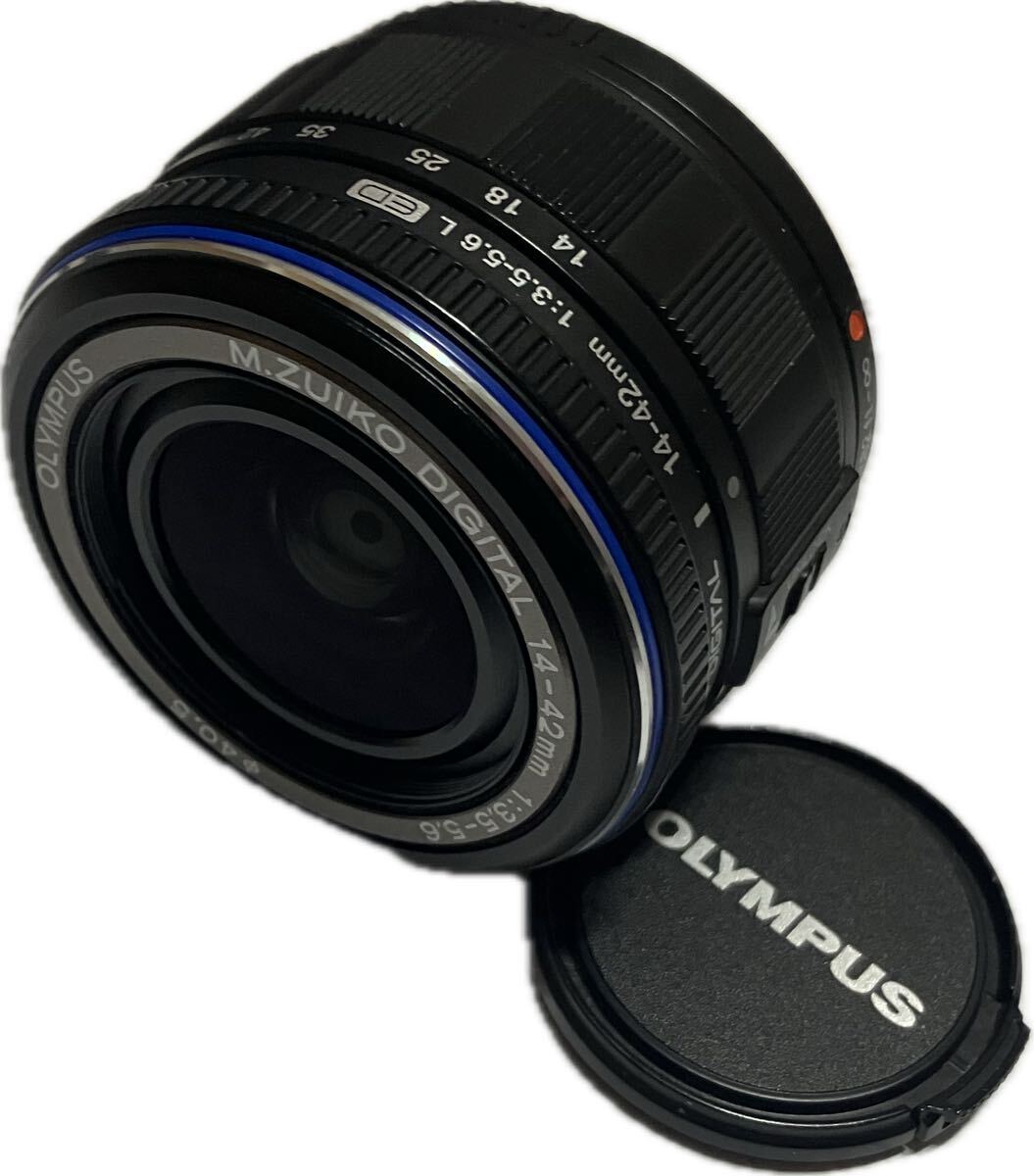 ★極上美品★OLYMPUS オリンパス M.ZUIKO DIGITAL ED 14-42mm F3.5-5.6 ED ブラック #24310004