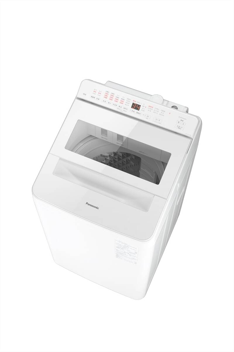 新品☆パナソニック 全自動洗濯機 10kg ホワイト 液体洗剤・柔軟剤 自動投入 泡洗浄 次亜除菌　送料無料37
