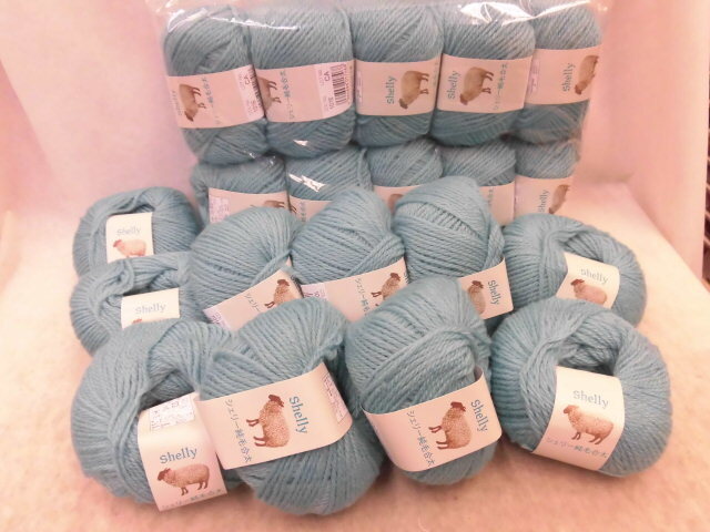 ☆シェリー合太１６☆モトヒロ☆純毛毛糸☆青磁色２０玉