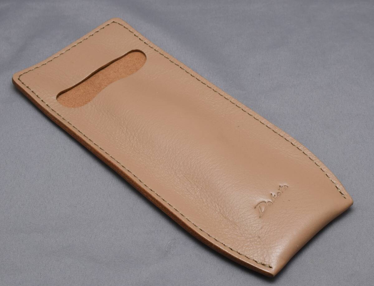 ▲☆【Dakota】ダコタ レザー ペンケース ベージュ 革★△