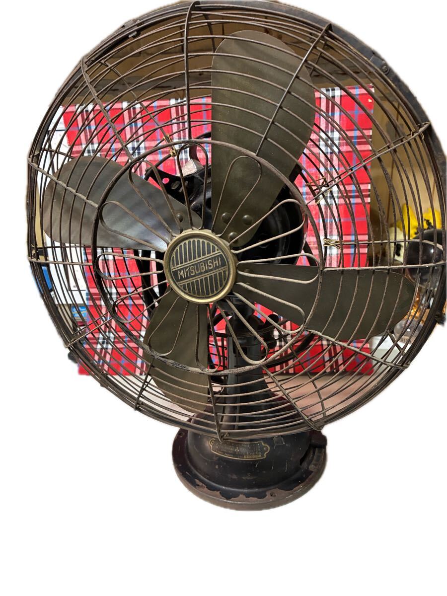 昭和レトロ 当時物 扇風機 アンティーク コレクション 古い三菱製