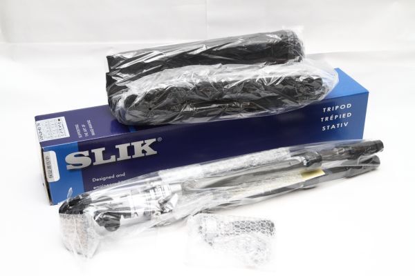 ★新品未使用品★スリック SLIK システムカーボン 74 カーボン三脚 4段 ナットロック式 3ウェイ雲台★付属品完備 大人気★105920