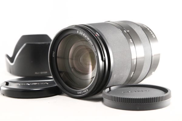★訳あり品★ソニー SONY E 18-200mm F3.5-6.3 LE OSS SEL18200LE★レンズフード付 大人気★106290